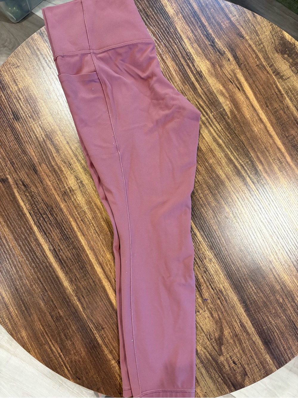 Athleta Dusty Rose High-Rise Leggings with Stash Pocket
